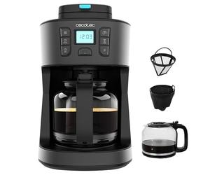 Cecotec Macchina Goccia Coffee 66 Grind & Drop, 1086W, Macinacaffè, 12 Tazze, Extremearoma, en Nero, Spegnimento Auto