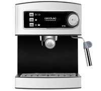 Cecotec Macchina Manuale Da Caffè Espresso e Cappuccino Power Espresso. 850 W, 20 Bar, Vaporizzatore Orientabile, Serbatoio 1,5L, Superficie Calientatazze, Cucchiaino Dosatore e Vassoio Antigoccia