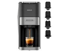 Cecotec FreeStyle Compact Dark - Macchina da caffè a capsula 1200 W, 20 bar, Thermoblock 5 in 1, compatibile con Nespresso, Dolce Gusto, ESE Pod, Senseo e Caffè macinato, serbatoio d'acqua da 700 ml