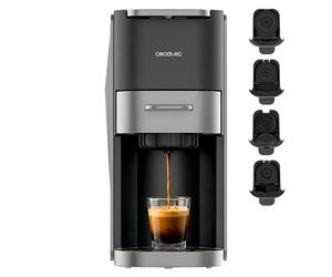 Cecotec Macchina per Caffè a Capsule FreeStyle Compact Dark Roast. 4 in 1, 1350W, 20 Bar, per Caffè Macinato, Dolce Gusto, Nespresso, ESE pod e Senseo, Serbatoio 700ml, Goditi un Caffè Perfetto Oggi