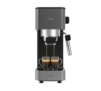 Cecotec Macchina per Caffè Espresso Manuale Cafelizzia 690 Grey. 1230-1465W, Pompa 20 Bar, 1 o 2 Tazze, Vaporizzatore, Serbatoio 1,5L, Thermoblock, Pannello Touch, Tuo Espresso di Barista a Casa Tua