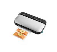 Cecotec Macchina sottovuoto per alimenti Sealvac Steel. 120 W, Pressione 0,9 bar, 4 modalità di funzionamento, compatibile con sacchetti generici, include 5 sacchetti, rotolo per goffratura