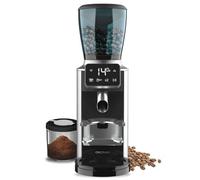 Cecotec Macinacaffè Elettrico Steelmill Touch. 200W, Finitura Acciaio Inox, Pannello a Sfioramento, 30 Livelli di Macinatura, Contenitore per I Chicchi da 300gr con Coperchio e Polvere di Caffè 200gr