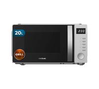 Cecotec Microonde con Grill Proclean 5105 Silver. 700W, 20L, Tecnologia 3DWave, Grill, 5 Livelli Potenza, Timer 30 Min, Scongelamento, Schermo con Orologio, Gratinature Sempre Assolutamente Perfette