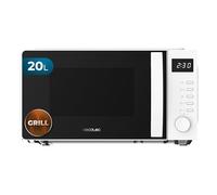 Cecotec Microonde con Grill ProClean 5105 White. 700 W, 20 L, Tecnologia 3DWave, Grill, 5 Livelli Potenza, Timer 30 min, Scongelamento, Display con Orologio, Gratinatura Perfetta