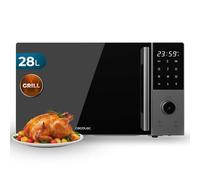 Cecotec Microonde Digitale con Grill 28L Proclean 2800. 900W, Grill 1200W, Convezione 2200W, 8 Programmi, 5 Livelli di Potenza, Piatto 315mm, Timer 60m, Sicurezza Bambini, Tattile