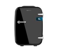 Cecotec Mini Frigorifero Bolero MiniCooling 4L Habana Black, 12V-220V, Compatibile con auto e roulotte, Funzione di raffreddamento e riscaldamento, Intervallo di temperatura 5-65°C, Trasporto facile