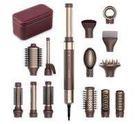 Cecotec Modellatore per Capelli AirGlisse 14in1 Champagne | 14 accessori | 3 velocità, 3 temperature e controllo intelligente del calore, 1400W e 110000 giri/min, Rivestimento in ceramica e cheratina