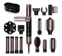 Styler Cecotec AirGlam 14in1 Flex Black 1400W 14 accessori TFT Anticrespo