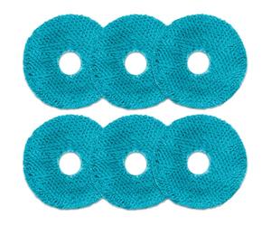 Cecotec Moppe Robot Aspirapolvere Pack 6 Conga Y100. Ricambio Originale, Materiale Assorbente, Lavabili e Resistenti, Facile Montaggio per pavimenti sempre puliti e brillanti