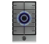 Cecotec Piano Cottura Gas Butano e Naturale 1 Fuoco Bolero Squad G 1200F Inox. 3500W, Acciaio Inox, Griglie Complete Ghisa, Bruciatore WOK Tripla Corona, Accensione Elettrica, Sistema Sicurezza