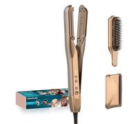 Cecotec Piastra e Asciugacapelli per Capelli AirLisse 2in1 ForceDry Duo. 1000 W, 112000 rpm, Motore Brushless, Flusso Aria 13 m/s, 3 Modalità, Doppia Piastra Riscaldante, Plasma, 2 Accessori