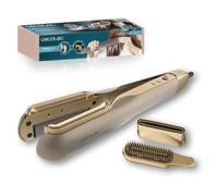 Cecotec Piastra per capelli con aria AirLisse 2in1 ForceDry Champagne. 1000 W, flusso d'aria 19,7 m/s, 2 teste magnetiche, senza crespo, funzione plasma, motore brushless, 4 temperature e 2 velocità