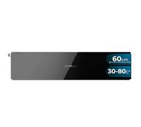 Cecotec Piastra Scaldavivande Vetro Integrato 60cm Bolero Hexa WD Glass Black. 470W, Temperatura Regolabile 30-80 Gradi, Controllo Meccanico, Tappetino Antiscivolo Interno, Nero