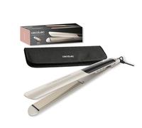 Cecotec Piastra Stretta per Capelli Ceramica Lisse NanoSilk Essence Champagne. NanoSilk, HeatMax 130-230°C, Keratina e Olio Di Argan, Auto Spegnimento, Pochette, Capelli Lucidi