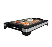 Cecotec Piastre Grill Tasty&Grill 2000 InoxStone. 2000 W, Termostato Regolabile 5 livelli, Cucina salutare senza grasso né olio e antiaderente, 37,5 x 34,5 cm