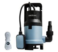 Cecotec Pompa acqua sporca Neptunus 1100 Dark. 1100 W, portata fino a 16000 l/h, altezza massima 8,5 m, profondità 7 m, particelle fino a 25 mm, interruttore galleggiante, IPX8, cavo 10 m e corda in