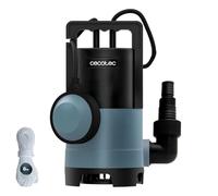 Cecotec Pompa per Acque Scure Axike 400 Dark. 400W, Portata 8000L/h, Altezza 5,5m, Profondità 7m, Particelle 25mm, Interruttore Galleggiante, IPX8, Cavo 10m, Corda 8m, Svuota Molto Velocemente Tutto