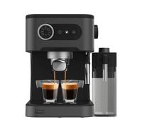 Cecotec Macchina Caffè Espresso Manuale Power Espresso 20 Pro Latte. 1350W, Espresso, Schermo con Pulsanti, Bomba 20 Bar, Vaporizzatore Orientabile, Serbatoio Acqua 1,5L, Serbatoio Latte 550ml