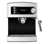 Cecotec Macchina Manuale Da Caffè Espresso e Cappuccino Power Espresso. 850 W, 20 Bar, Vaporizzatore Orientabile, Serbatoio 1,5L, Superficie Calientatazze, Cucchiaino Dosatore e Vassoio Antigoccia