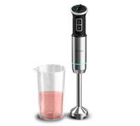 Cecotec Frullatore a Immersione Power Neutron 1100Max, Potenza Massima 1100 W, 4 Lame Rivestite in Titanio, Velocità Regolabile, Funzione Turbo, Piedino XL, Include Vetro da 800 ml