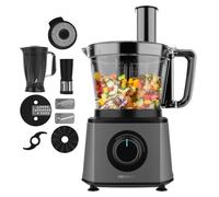 Cecotec Processore di alimenti Paprika 1300 Full, 2000W di Potenza, Acciaio Inossidabile, 2 Velocità, 3 Dischi da Taglio, Include Ciotola da 3,5 L, Caraffa da 1,8 e Spremiagrumi