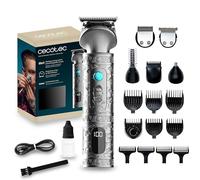 Cecotec Profilatore Professionale Multifunzione Precisioncare Samurai Profiling 6 In 1. Per Naso e Corpo, Autonomia 150 Min, Pettini 3-15 Mm, Profilatura Precisa, Base di Stoccaggio, Display