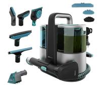 Cecotec Pulitore Tappezzeria e Moquette Conga 6000 Carpet&Spot Clean XL Pro. 600W, 14kPa, 6 Accessori, Serbatoio Acqua Pulita 1500ml e Sporca 850ml, Raggio Azione 8m, Tessuti Come Nuovi