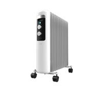 Cecotec Radiatore Ad Olio 11 Moduli Readywarm 11050 Space White. 2500W, Riscalda Fino A 25M². Termostato Regolabile, Tecnologia Warmspace, Facile Trasporto Con Easygo. Ideale Per Piccoli Ambienti.
