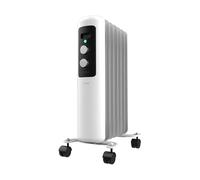 Cecotec Radiatore Ad Olio 7 Moduli Readywarm 750 Space White. 1500W, Riscalda Fino A 15M². Termostato Regolabile, Tecnologia Warmspace, Facile Trasporto Con Easygo. Ideale Per Piccoli Ambienti.