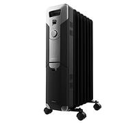 Cecotec Radiatore elettrico ad olio Cecotec ReadyWarm 7000 Space Black 7 moduli, basso consumo energetico, 1500 W, 3 livelli, raccoglitore di cavi, sistema di sicurezza, rotelle, 15 m2