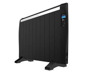 Cecotec Radiatore Emittente Termico 10 Elementi con Telecomando ReadyWarm 2100 Thermal Black. 1500W, Display LCD, Timer Programmabile, Selezione Temperatura, Massima Sicurezza, Copertura 20m²