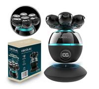 Cecotec Rasoio per la Testa PrecisionCare Skull Shaver, Testina Extralarge, 7 lame flottanti, Autonomia 60 minuti, Base di Ricarica, Display, Design Portatile, Facile Pulizia