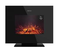 Cecotec ReadyWarm 2700 Design Flames Nero Camino Elettrico 2000W con Telecomando Nero