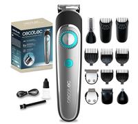 Cecotec Regolabarba a Batteria Precisioncare Multigrooming Trimmer 6 In 1. Pettini 3-20 Mm, Base di Stoccaggio, Rasatura Corpo, Resistenza Ipx7, Autonomia 60 Min, Ricarica Rapida