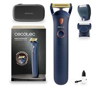 Cecotec Regolabarba e Rasoio PrecisionCare OneShave Pro. Lame in Acciaio Inox, Testina Magnetica Flessibile, Luce LED, Pettine Regolabile, Testina a Lamina, Custodia, IPX7, Rifinitura Precisa