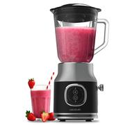 Cecotec RetroTwist Black Batidora de Vaso - Potencia 800W - Capacidad Jarra 1L - Estilo Retro - Cuchillas Recubiertas de Titanio - Color Negro y Gris