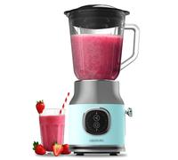 Cecotec RetroTwist Blue Batidora de Vaso - Potencia 800W - Capacidad Jarra 1L - Estilo Retro - Cuchillas Recubiertas de Titanio - Color Azul Claro
