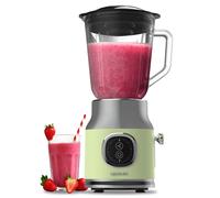 Cecotec RetroTwist Green Batidora de Vaso - Potencia 800W - Capacidad Jarra 1L - Estilo Retro - Cuchillas Recubiertas de Titanio - Color Menta