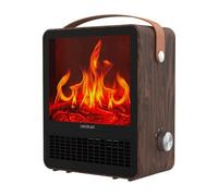 Cecotec Riscaldatore Caminetti Elettrici ReadyWarm 1500 Ceramic Flames. 1500W, in ceramica con Effetto Fiamma, Fino a 15m², 2 modalità di funzionamento, Silenzioso, Spegnimento Automatico