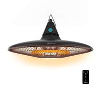 Cecotec Riscaldatore elettrico da esterno a soffitto ReadyWarm 1500 Power Ceiling. 1500 W, tecnologia alogena, protezione IP65, telecomando, area di copertura 10 m2