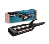 Cecotec RitualCare 1000 - Piastra per capelli a onde estive. 90 W, 3 fusti da 25 mm con rivestimento in ceramica, 3 temperature regolabili, 3 impostazioni di temperatura, cavo a 360°