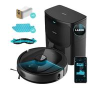 Cecotec Robot Aspirapolvere con Base Autovacciata Conga 7490 Immortal Home Genesis. Navigazione laser, 2600 Pa, Autonomia 120 mins, App, Spazzola multifunzione, Rilevamento automatico della borsa da 3