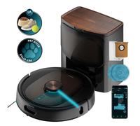 Cecotec Robot Aspirapolvere Conga 10090 AI Spin Revolution Ultra Power Home Lifestyle. 10.000Pa, APP, Navigazione Laser, Base di Autopulizia, Intelligenza Artificiale, Evita Oggetti, 240 min Autonomia