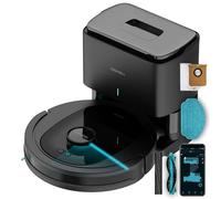 Cecotec Robot Aspirapolvere Conga 8490 Ultimate Ultra Power Home. Navigazione Laser, Controllo APP, Base Autopulizia 2,5 L, 7000 Pa, Fino a 170 min Autonomia, Spazzola Centrale in Silicone per Animali