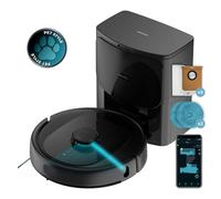 Cecotec Robot Aspirapolvere Conga 9590 Spin Revolution Ultra Power Home.Navigazione Laser, Intelligenza Artificiale, 10.000Pa, Massimo 240min Autonomia, Mopas Rotanti, Spazzola Silicone per Animali