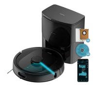 Cecotec Robot Aspirapolvere Conga 9990 AI Spin Revolution Ultra Power Home. 10.000 Pa, Navigazione Laser, Base Autosvuotamento, Intelligenza Artificiale, Evita Oggetti, Controllo App, Autonomia 240min