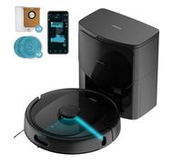 Cecotec Robot Aspirapolvere Conga 9990 AI Spin Revolution Ultra Power Home. 10.000 Pa. Navigazione Laser. Base di Autopulizia. Intelligenza Artificiale. Evita Oggetti. Controllo APP. 240 min Autonomia