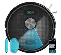 Cecotec Robot Aspirapolvere Conga M70 Genesis. Navigazione Laser, Motore Ungravity con 20000Pa, Aspira, Spazza, Lava e Passa la Mopa, Spazzola Silicone, Doppio Serbatoio, App 3.0, Copre fino a 180m²