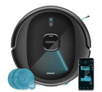 Cecotec Robot Aspirapolvere e Friegasoli con IA Conga 9990 AI Spin Revolution Ultra Power. 10000 Pa, Navigazione Intelligente, Spazzare, Aspira, Scrub e Passa Gli Moppi, Autonomia 240 minuti, Spazzola